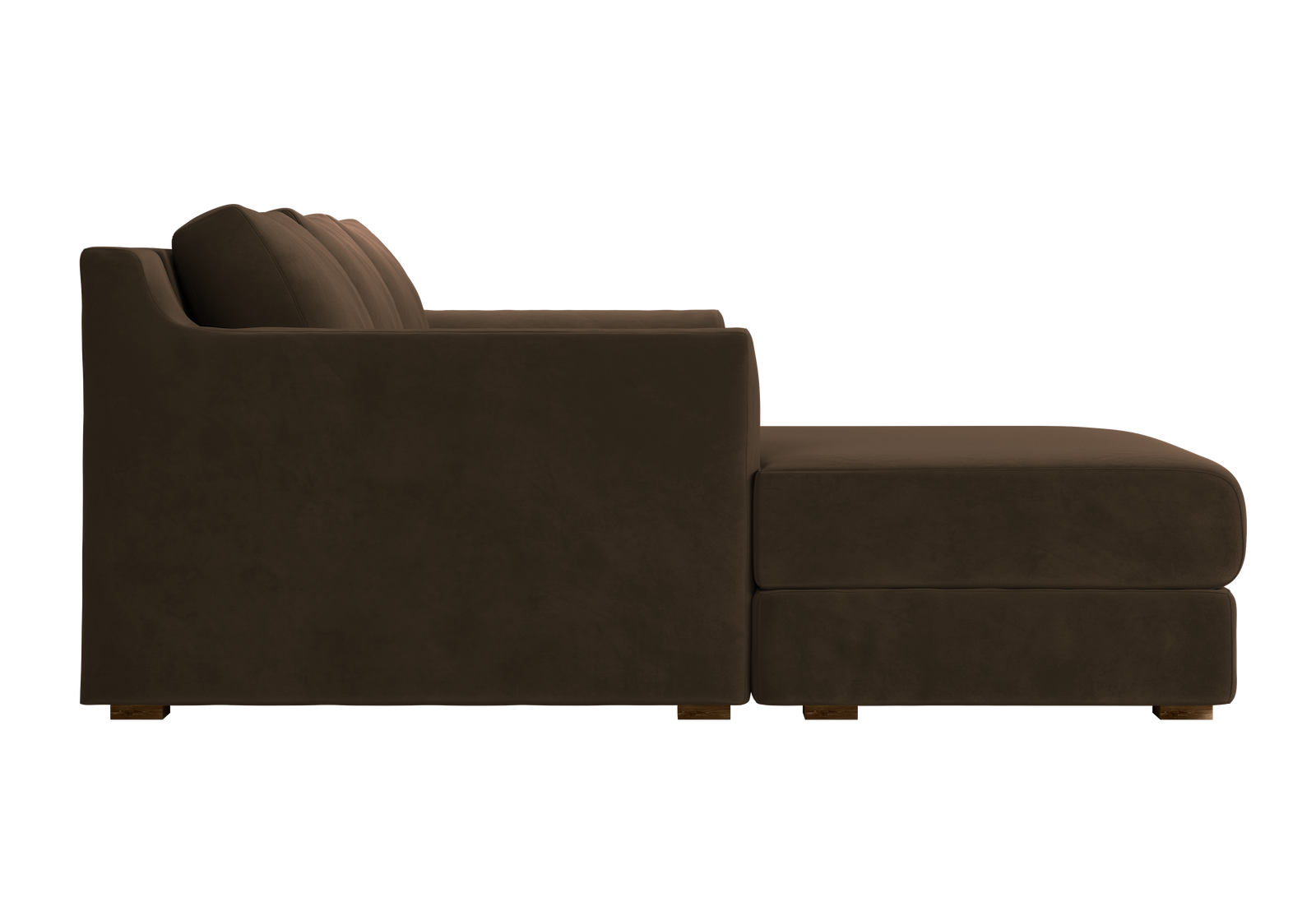 The Elevate Sectional in Recycled Velvet