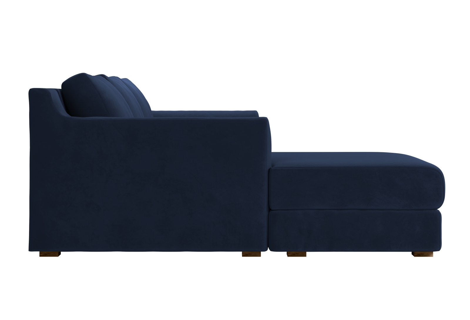 The Elevate Sectional in Recycled Velvet