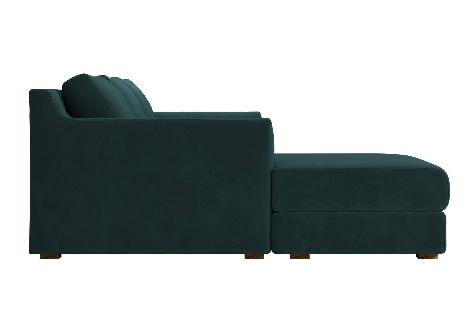 The Elevate Sectional in Recycled Velvet
