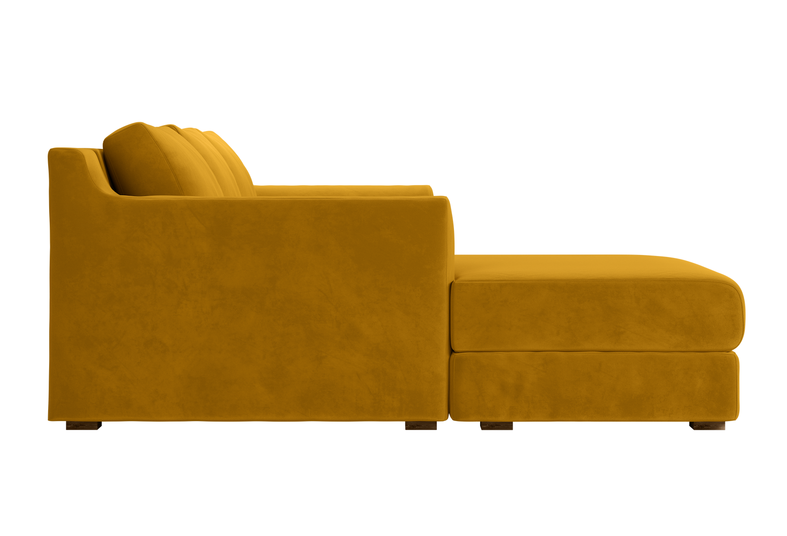 The Elevate Sectional in Recycled Velvet