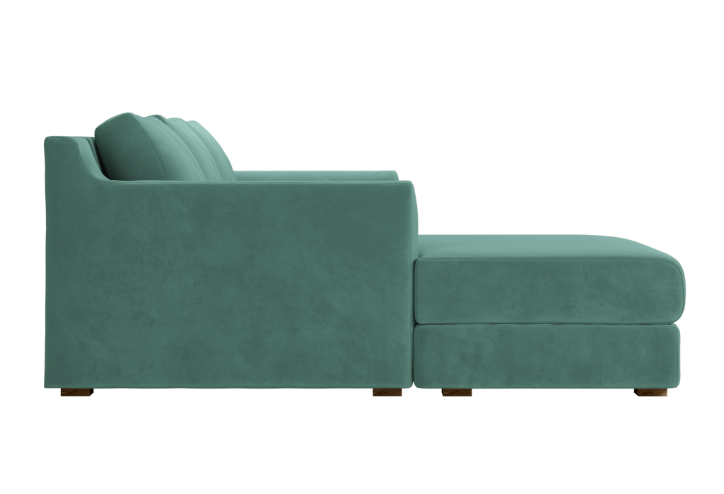 The Elevate Sectional in Recycled Velvet