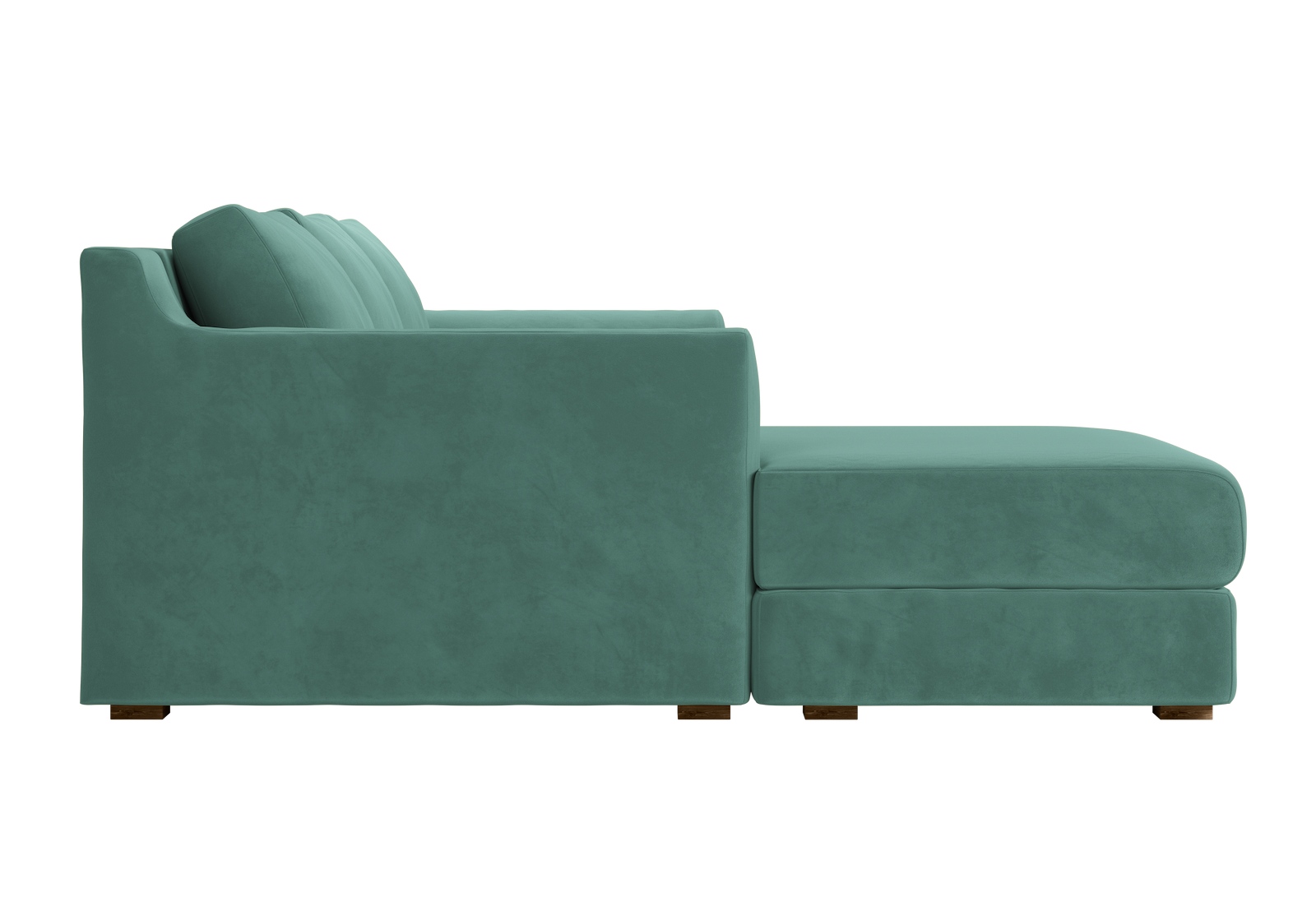 The Elevate Sectional in Recycled Velvet
