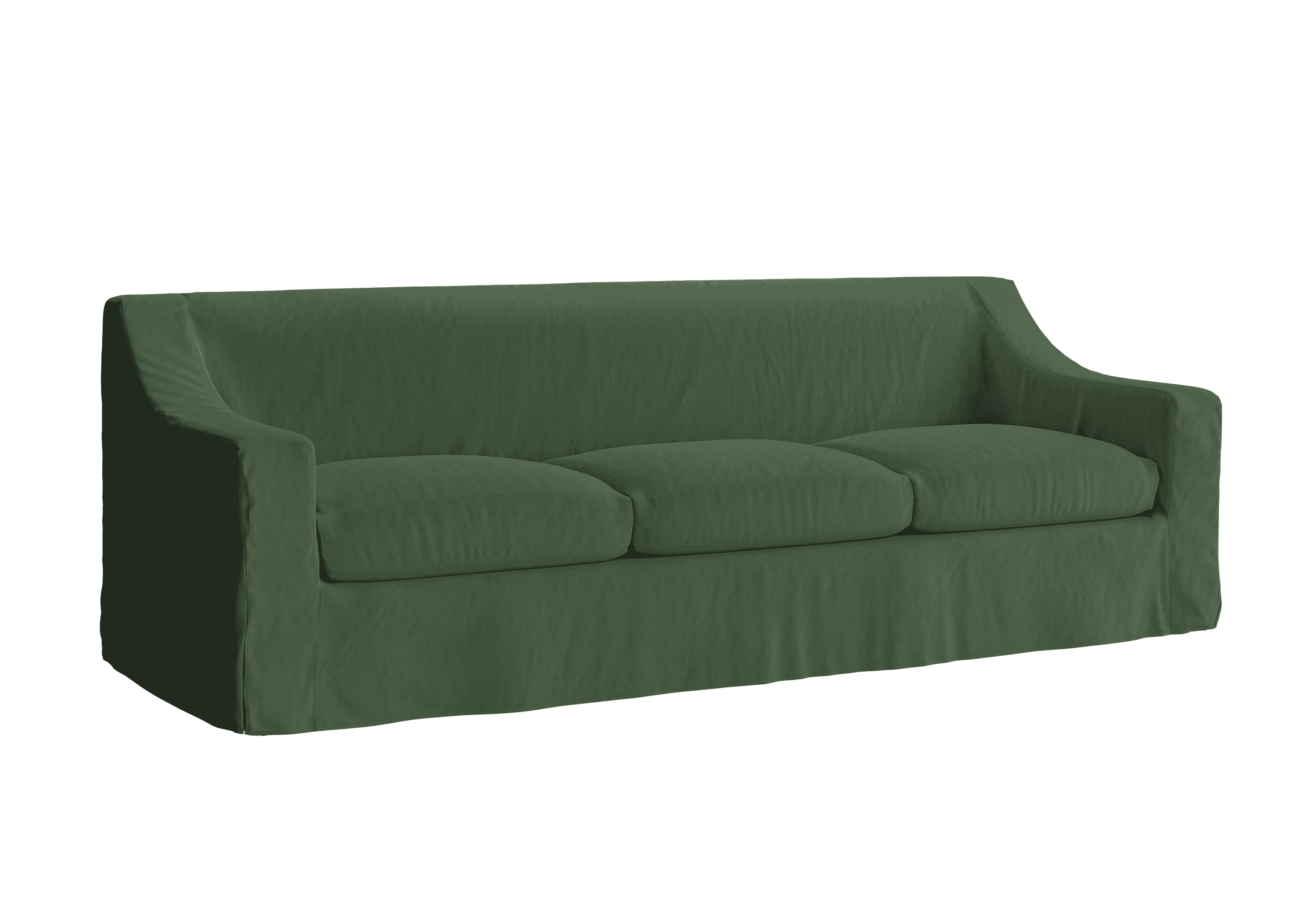 The Evergreen Sofa in Hemp Blend