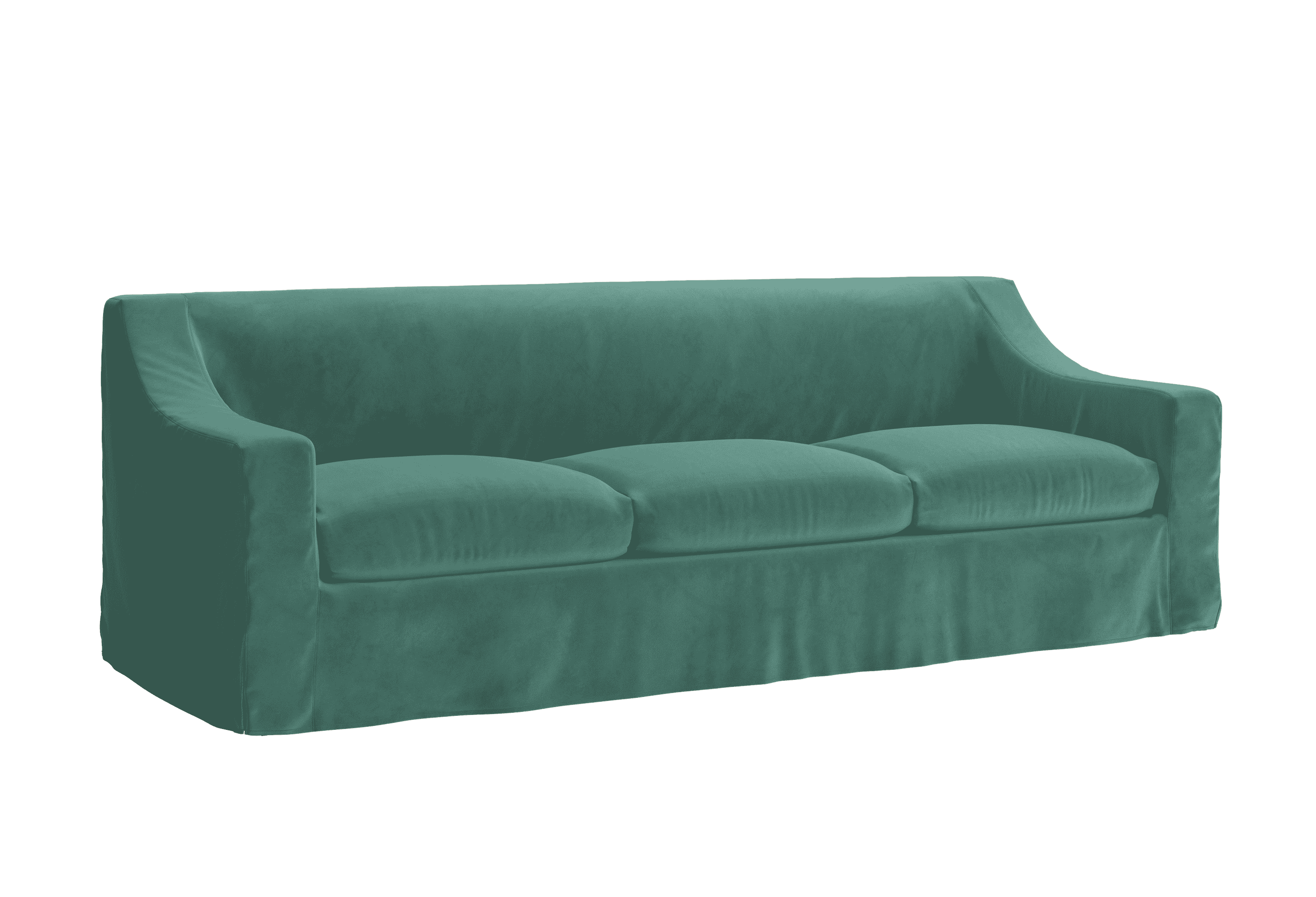 The Evergreen Sofa in Recycled Velvet