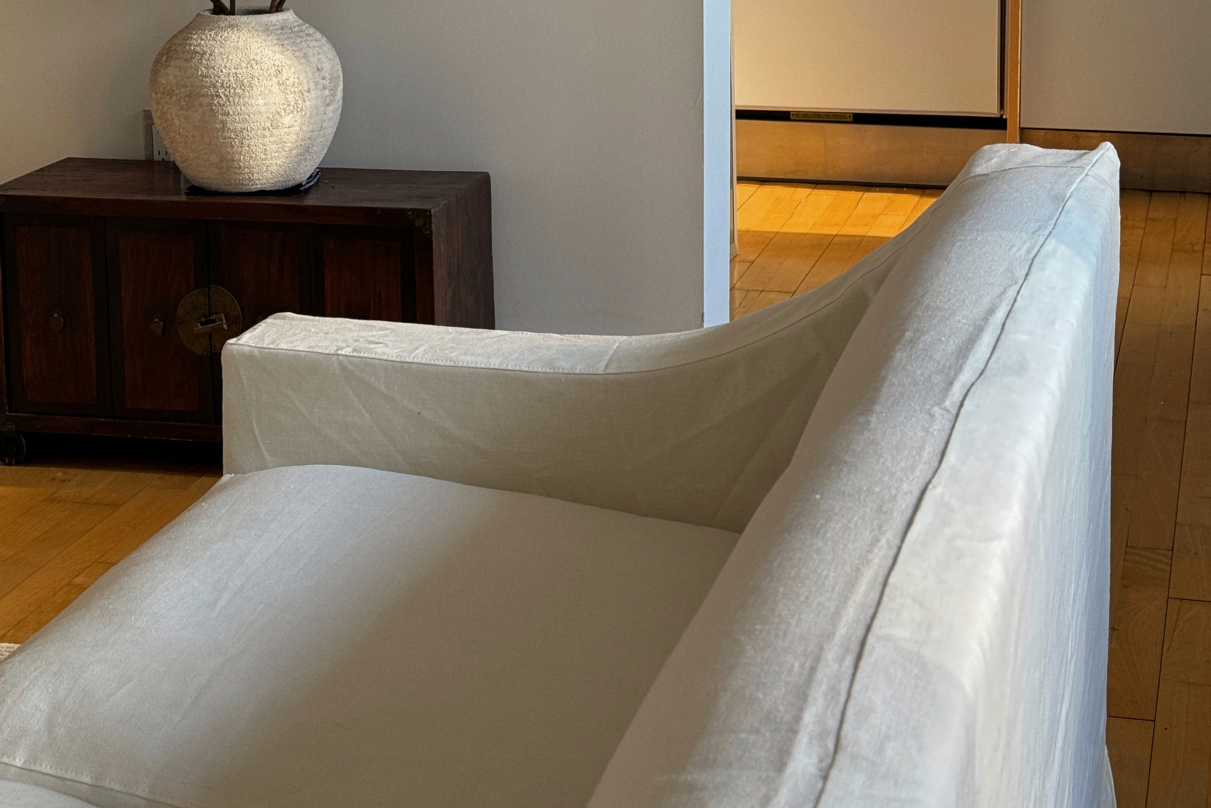 The Evergreen Sofa in Hemp Blend