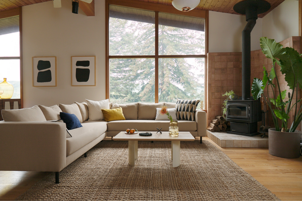 The Essential Corner Sectional (6 Seat) in Recycled Velvet