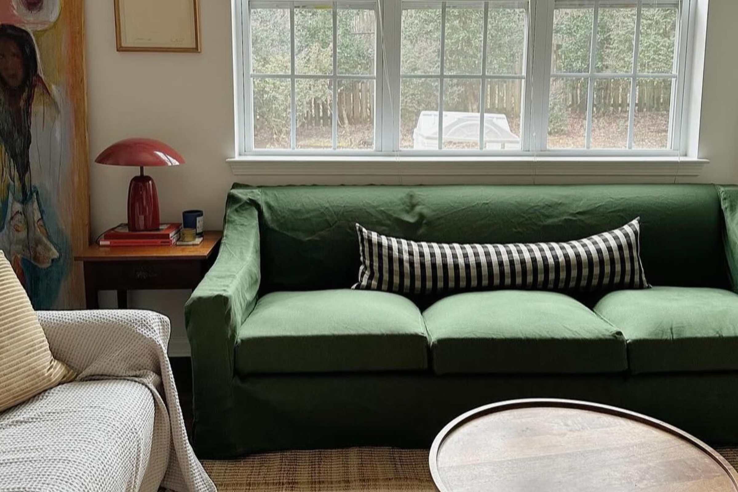 The Evergreen Sofa in Hemp Blend