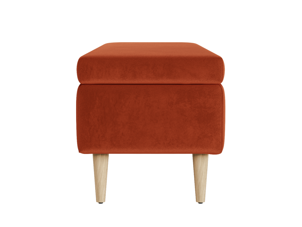 The Essential Storage Bench in Recycled Velvet