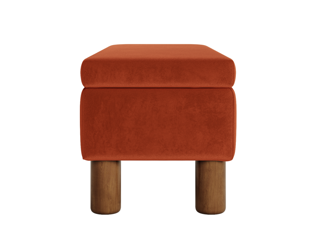 The Essential Storage Bench in Recycled Velvet