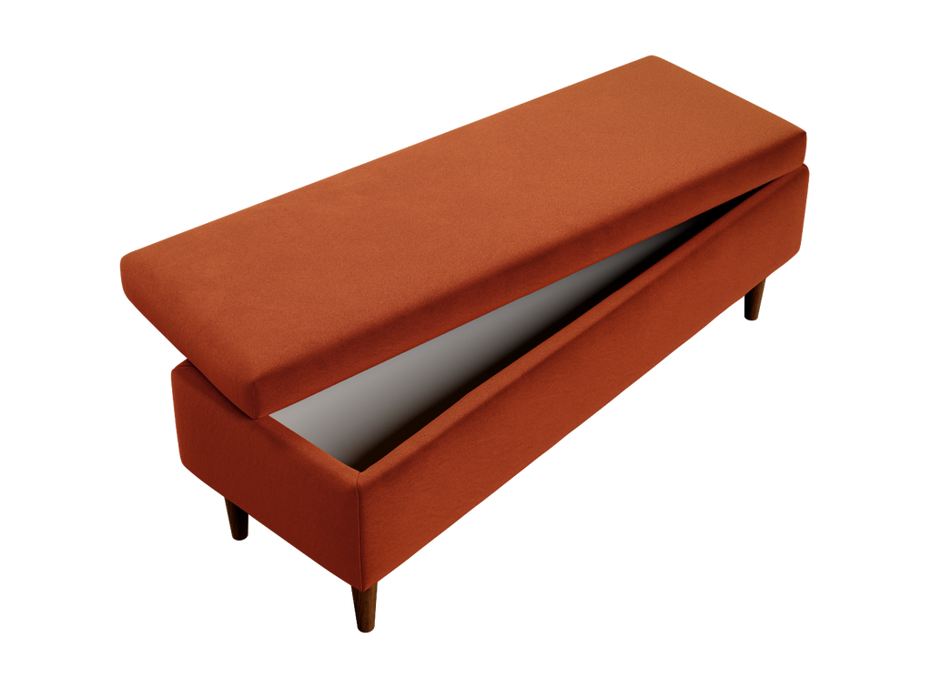 The Essential Storage Bench in Recycled Velvet