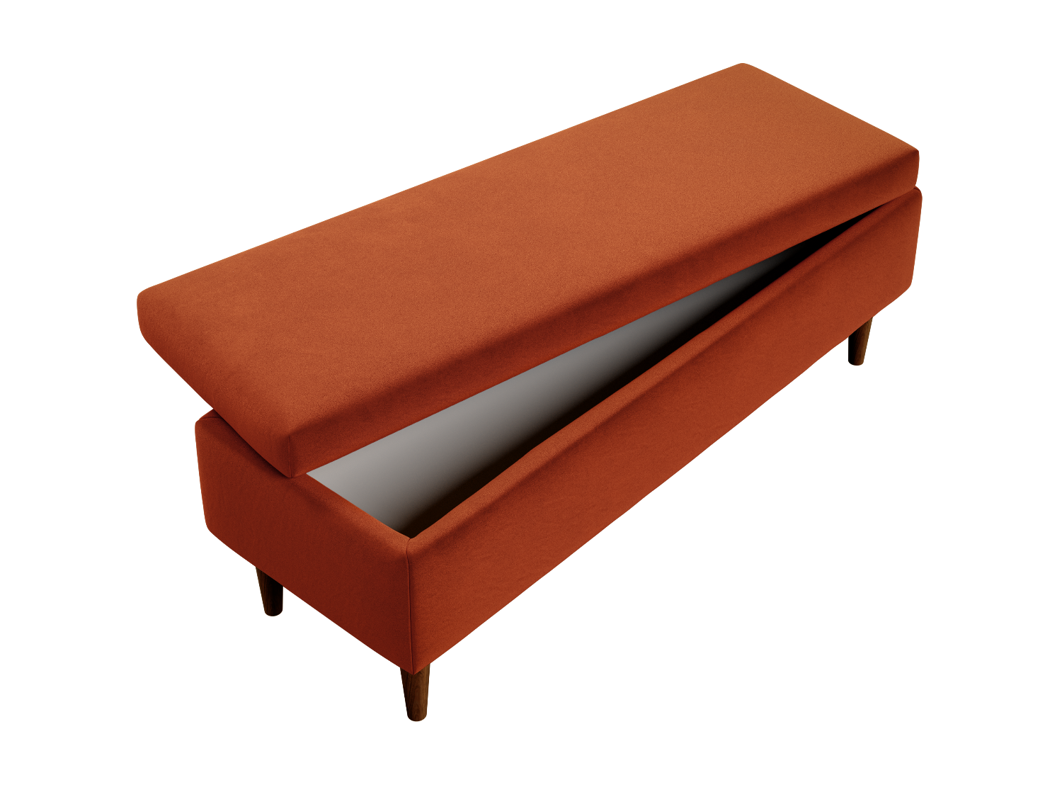 The Essential Storage Bench in Recycled Velvet