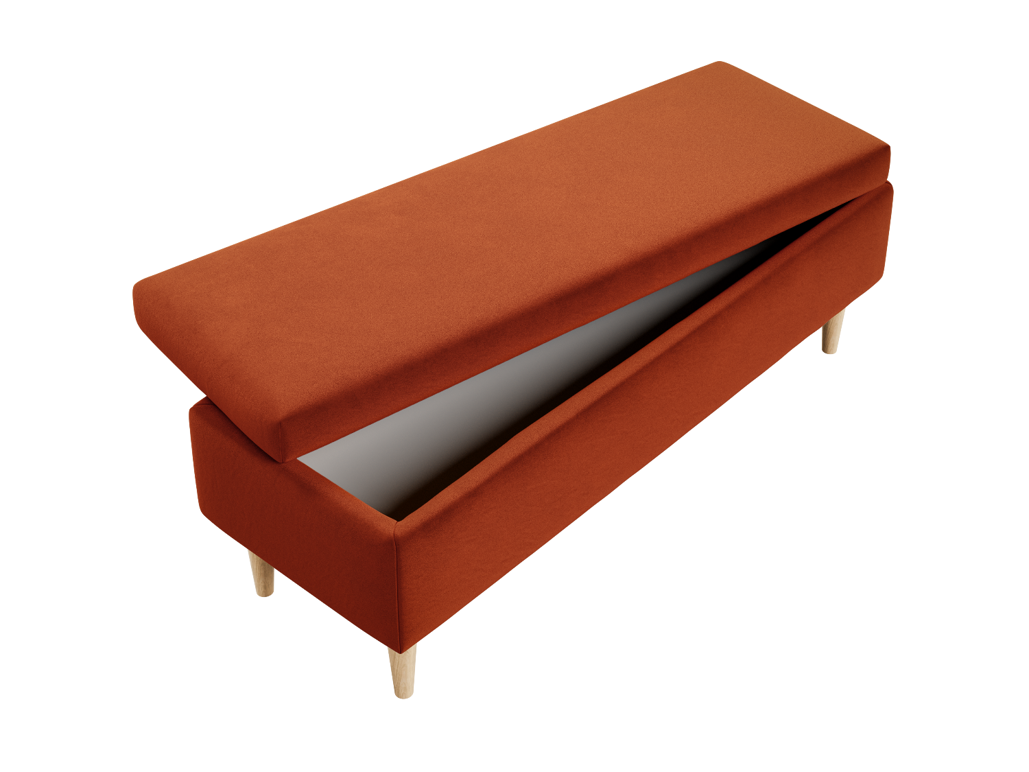 The Essential Storage Bench in Recycled Velvet