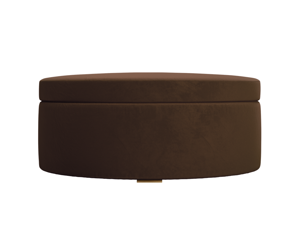 The Evergreen Storage Ottoman in Recycled Velvet