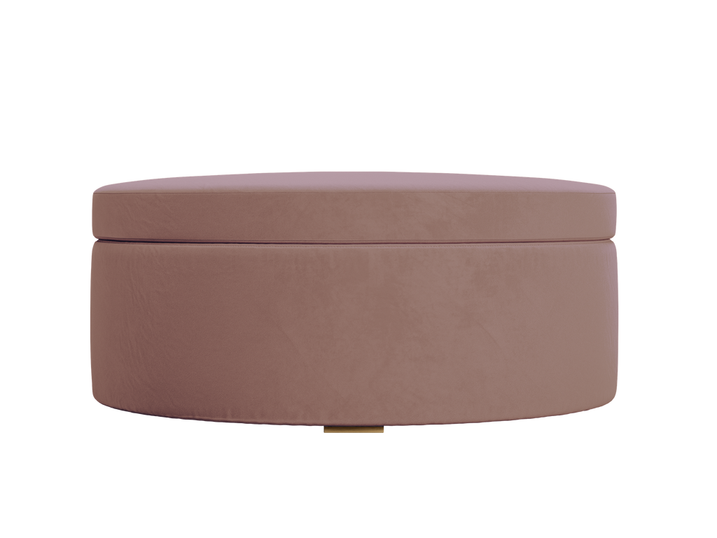 The Evergreen Storage Ottoman in Recycled Velvet