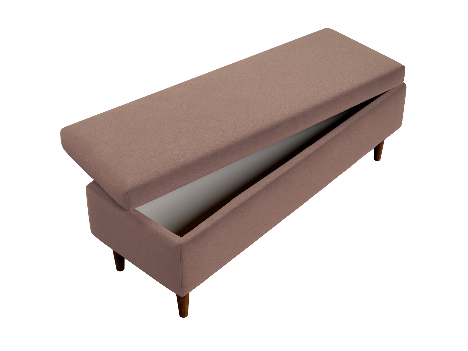 The Essential Storage Bench in Recycled Velvet