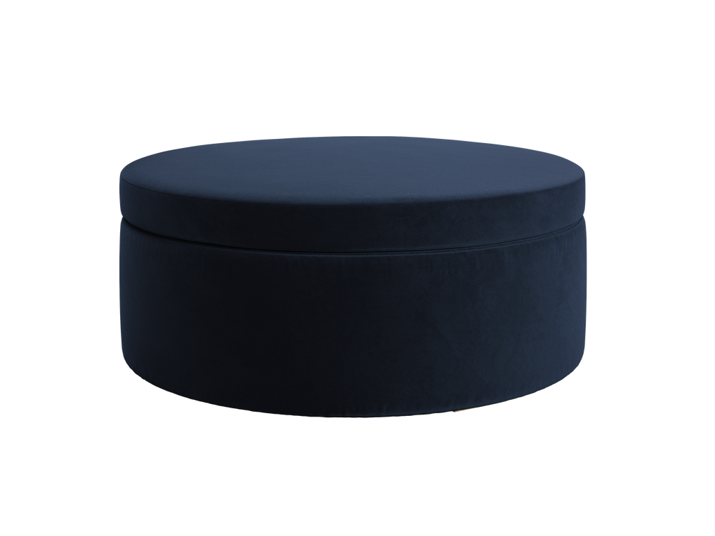 The Evergreen Storage Ottoman in Recycled Velvet