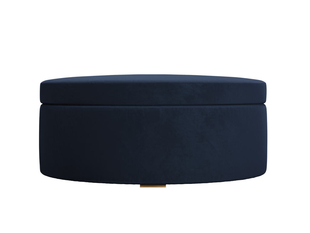 The Evergreen Storage Ottoman in Recycled Velvet