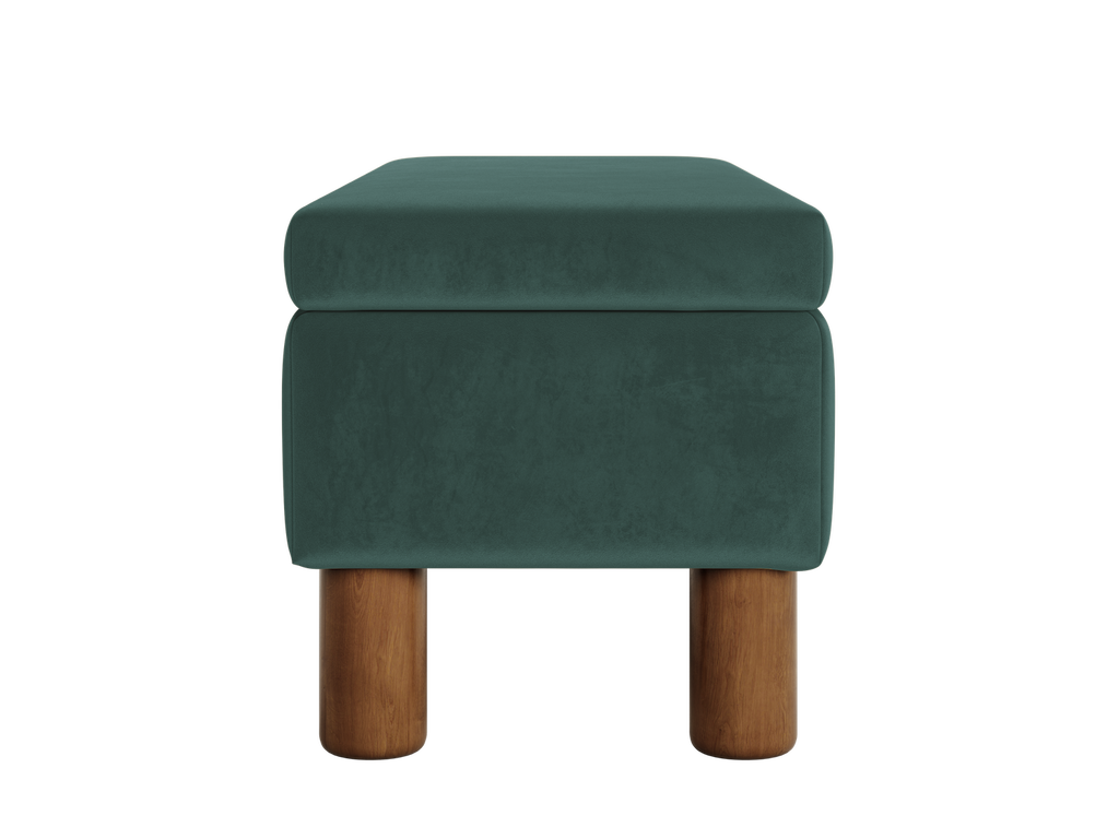 The Essential Storage Bench in Recycled Velvet