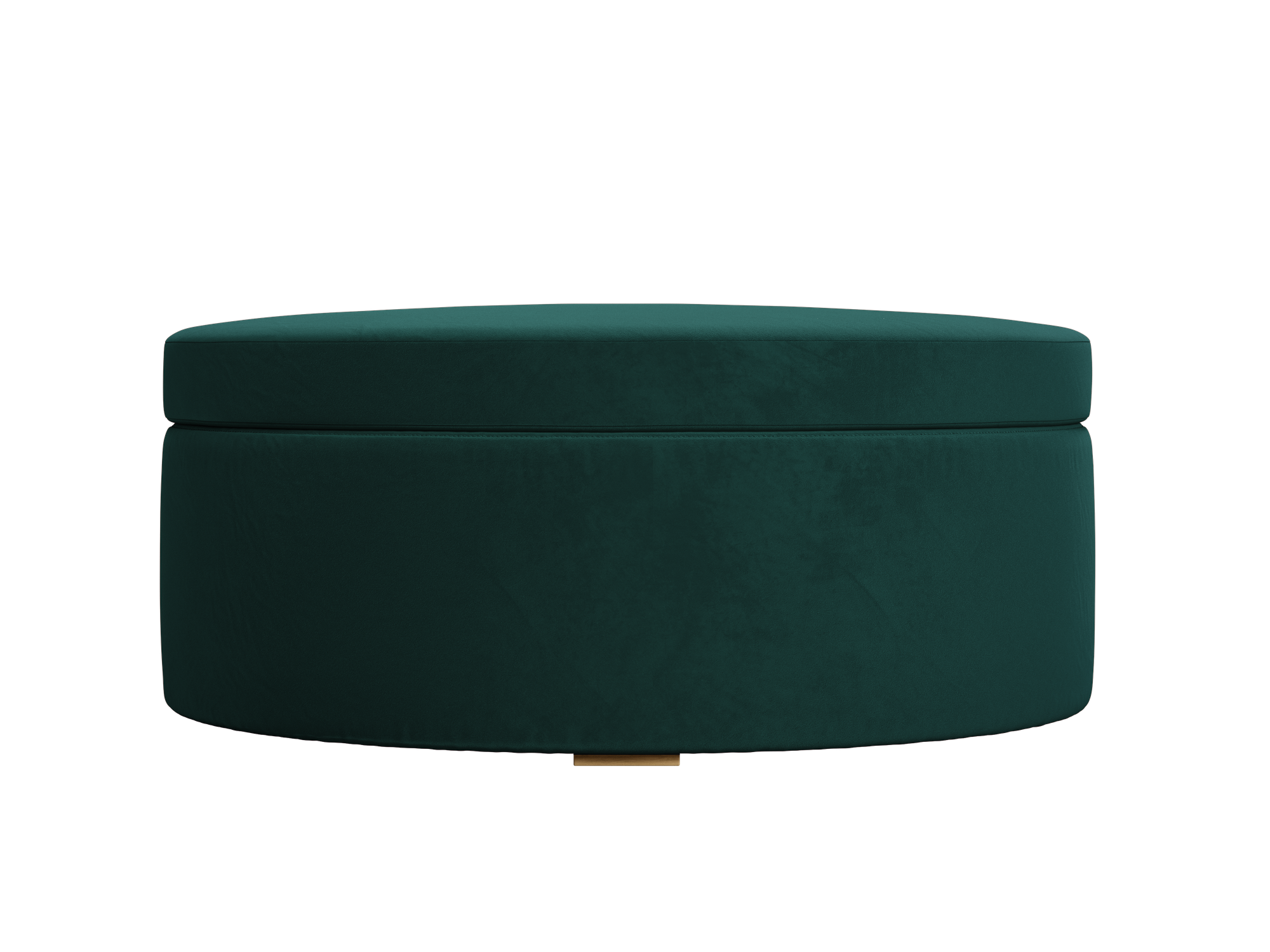 The Evergreen Storage Ottoman in Recycled Velvet