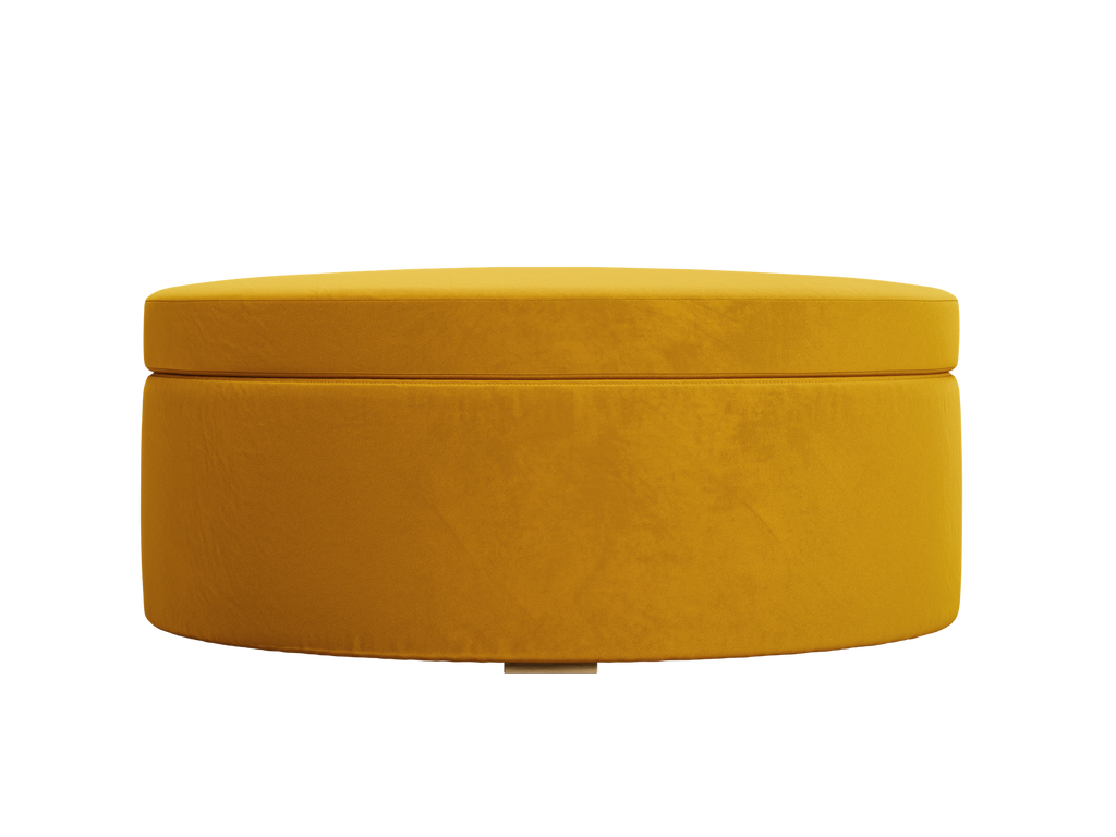 The Evergreen Storage Ottoman in Recycled Velvet