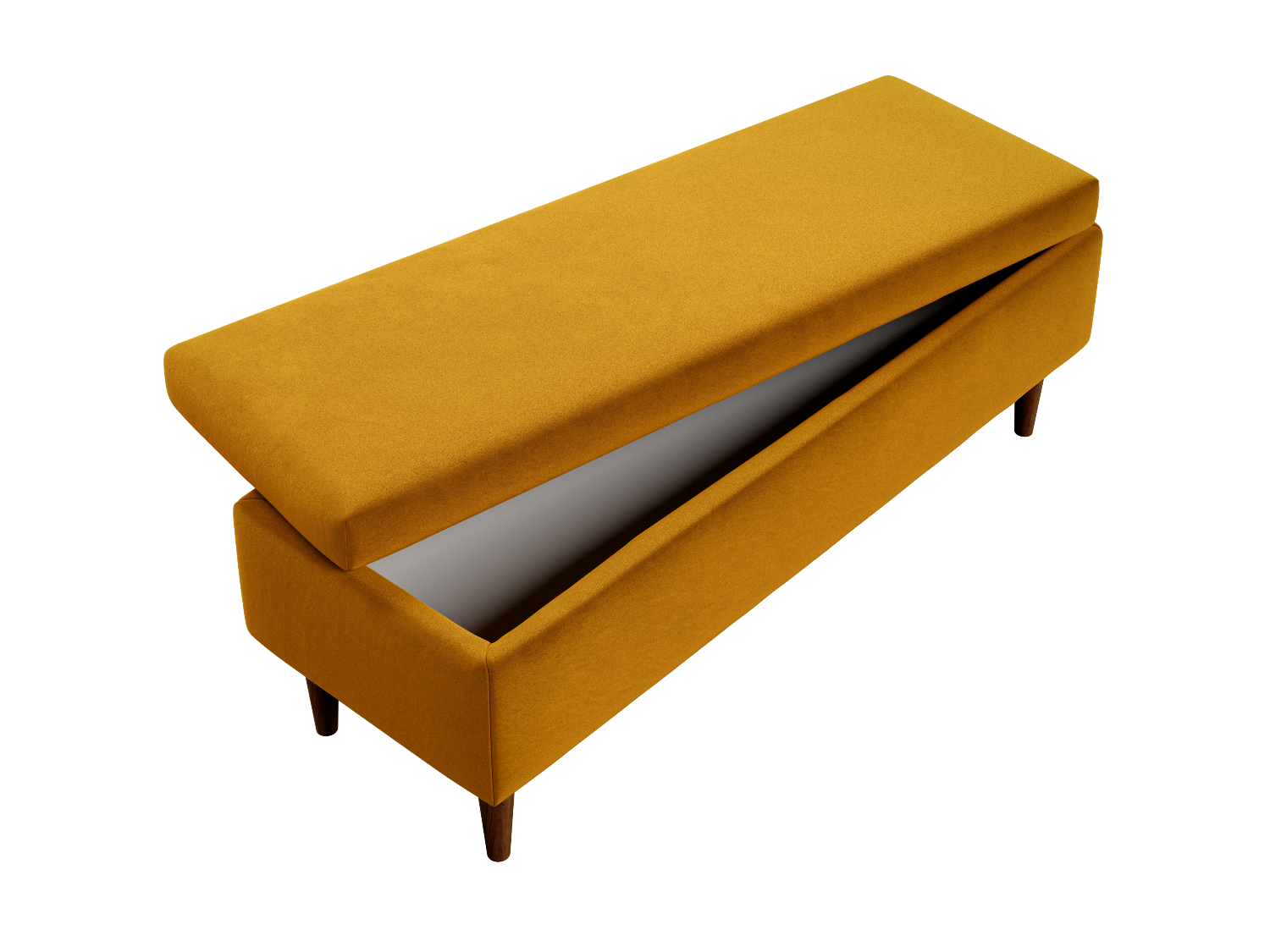 The Essential Storage Bench in Recycled Velvet