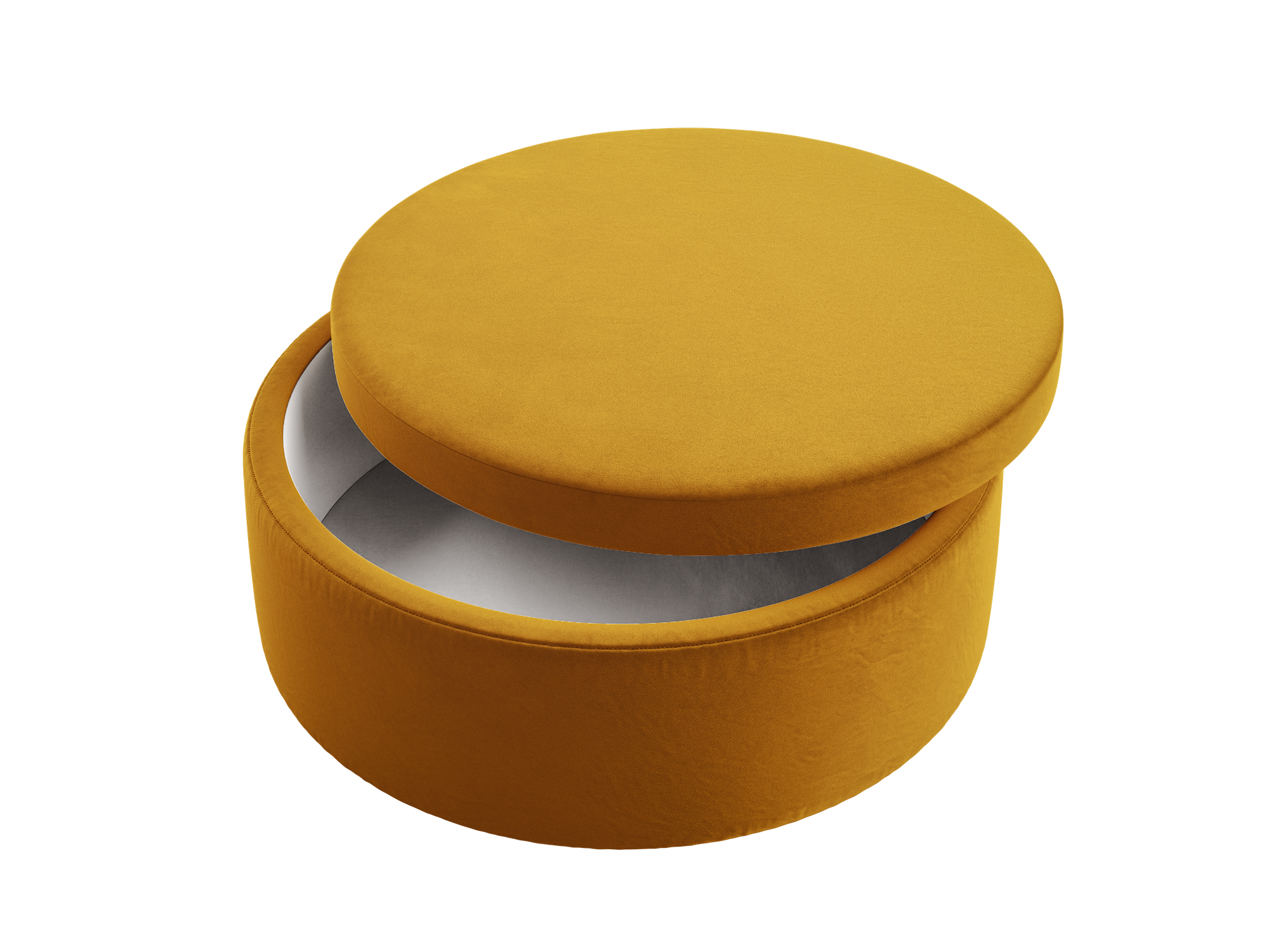 The Evergreen Storage Ottoman in Recycled Velvet