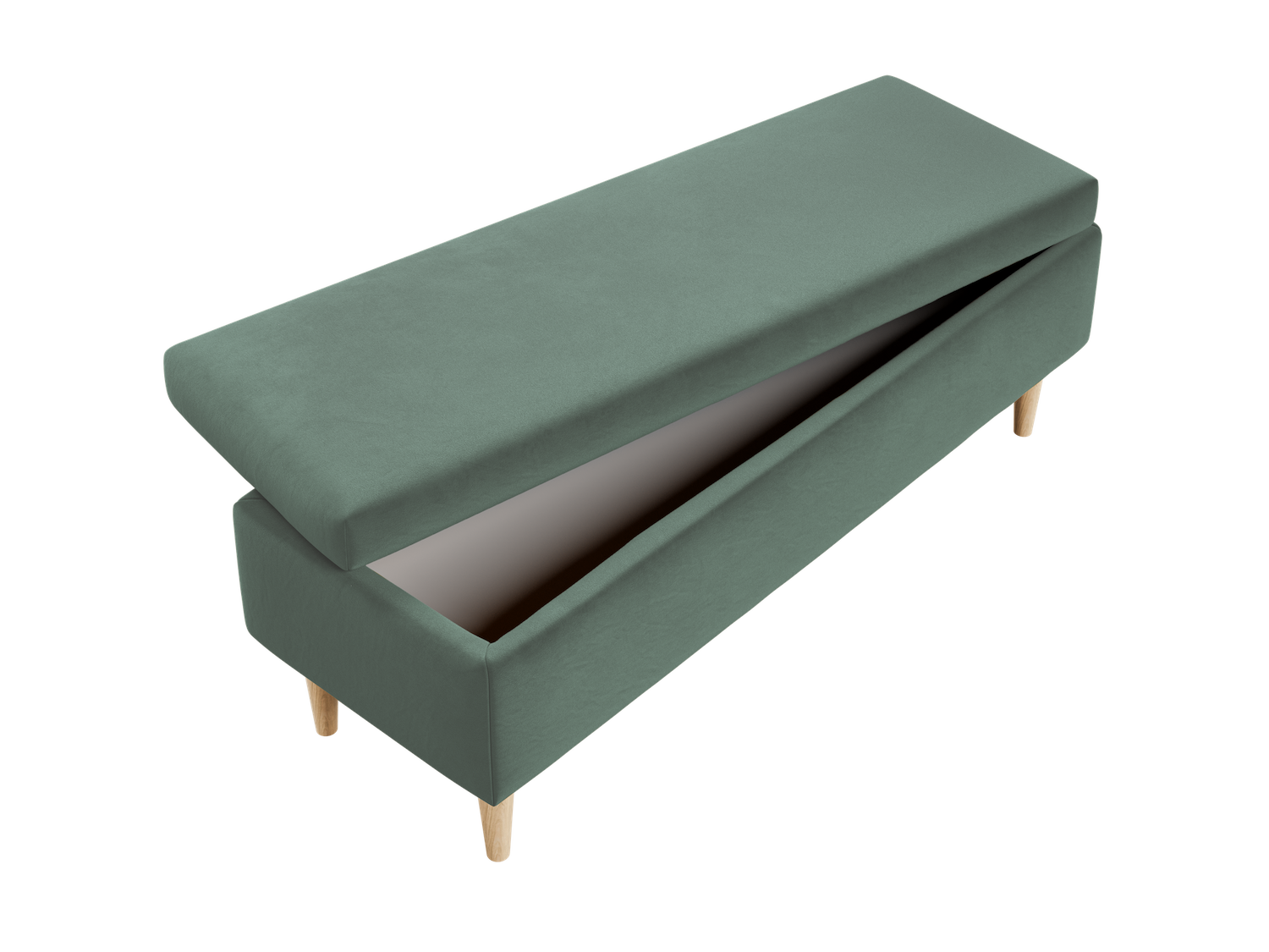 The Essential Storage Bench in Recycled Velvet