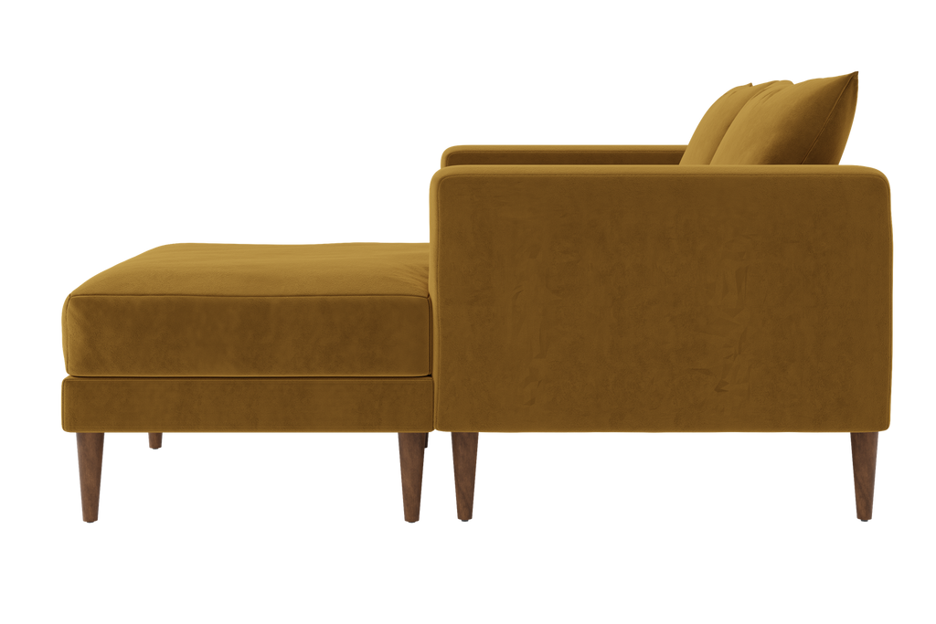The Essential Loveseat Sectional in Recycled Velvet