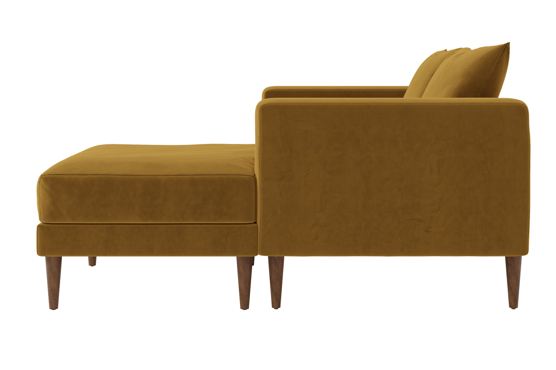 The Essential Loveseat Sectional in Recycled Velvet