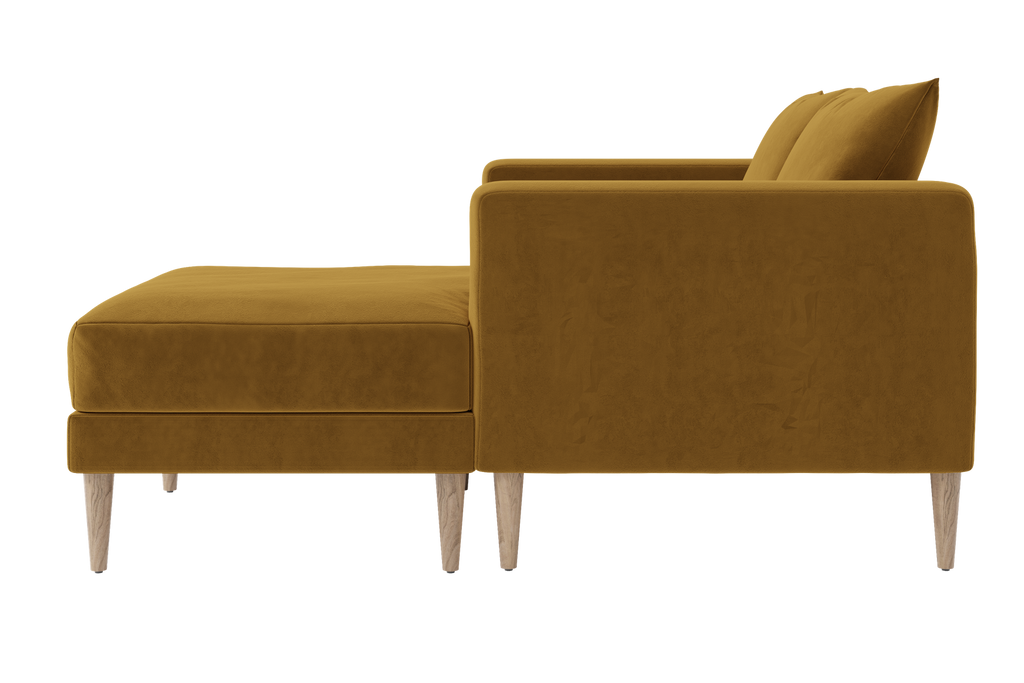 The Essential Loveseat Sectional in Recycled Velvet