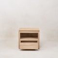 Sofita Wood Nightstand - White Oak