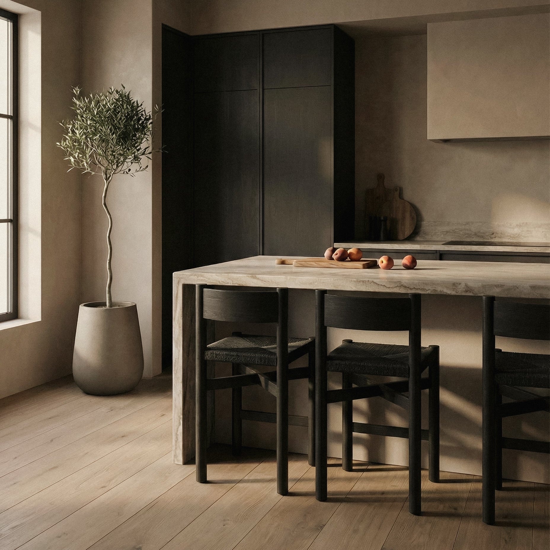 Nonna Counter Stool - Black