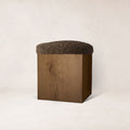 Saddle Oak Ottoman - Mocha