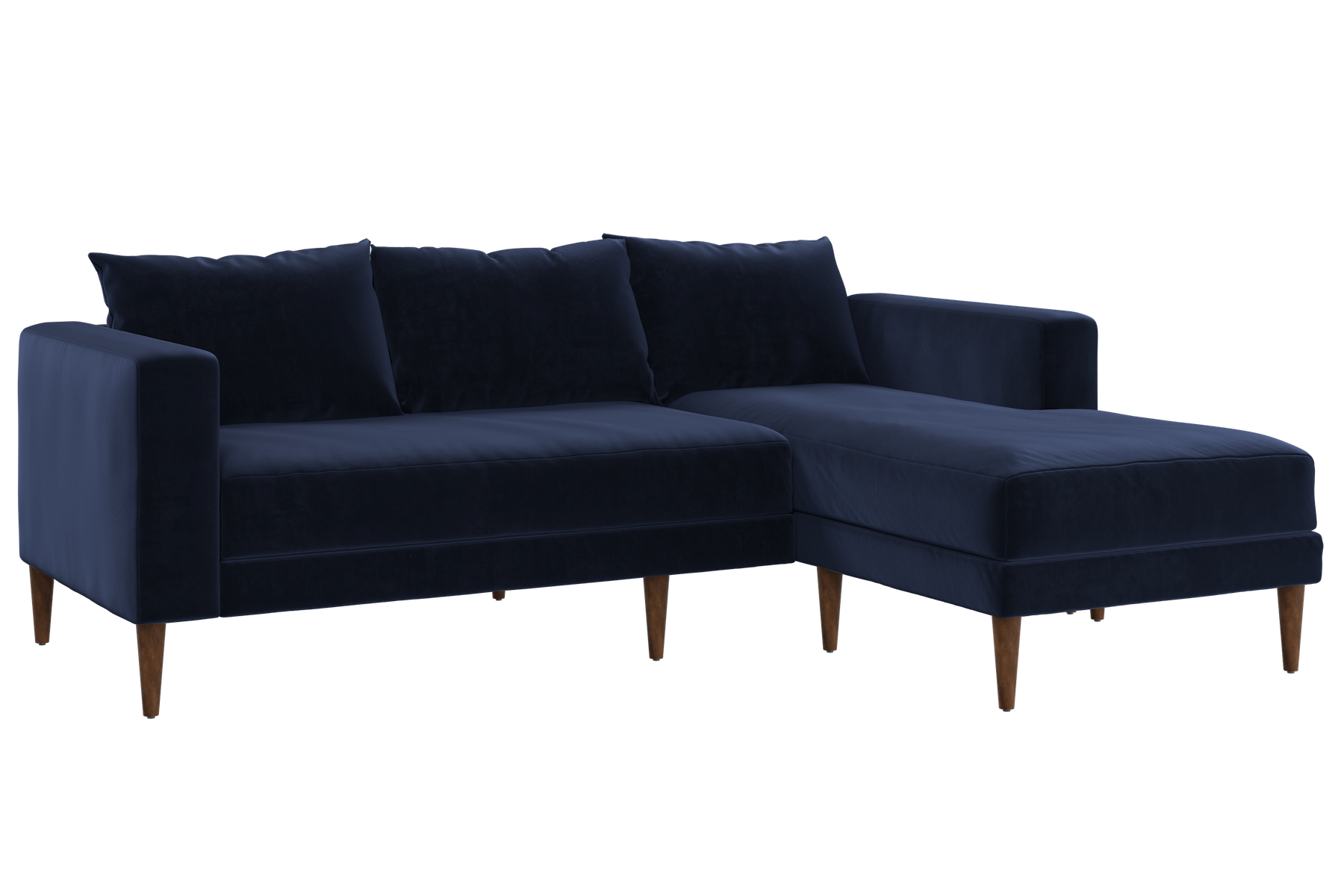 The Essential Sectional in Recycled Velvet