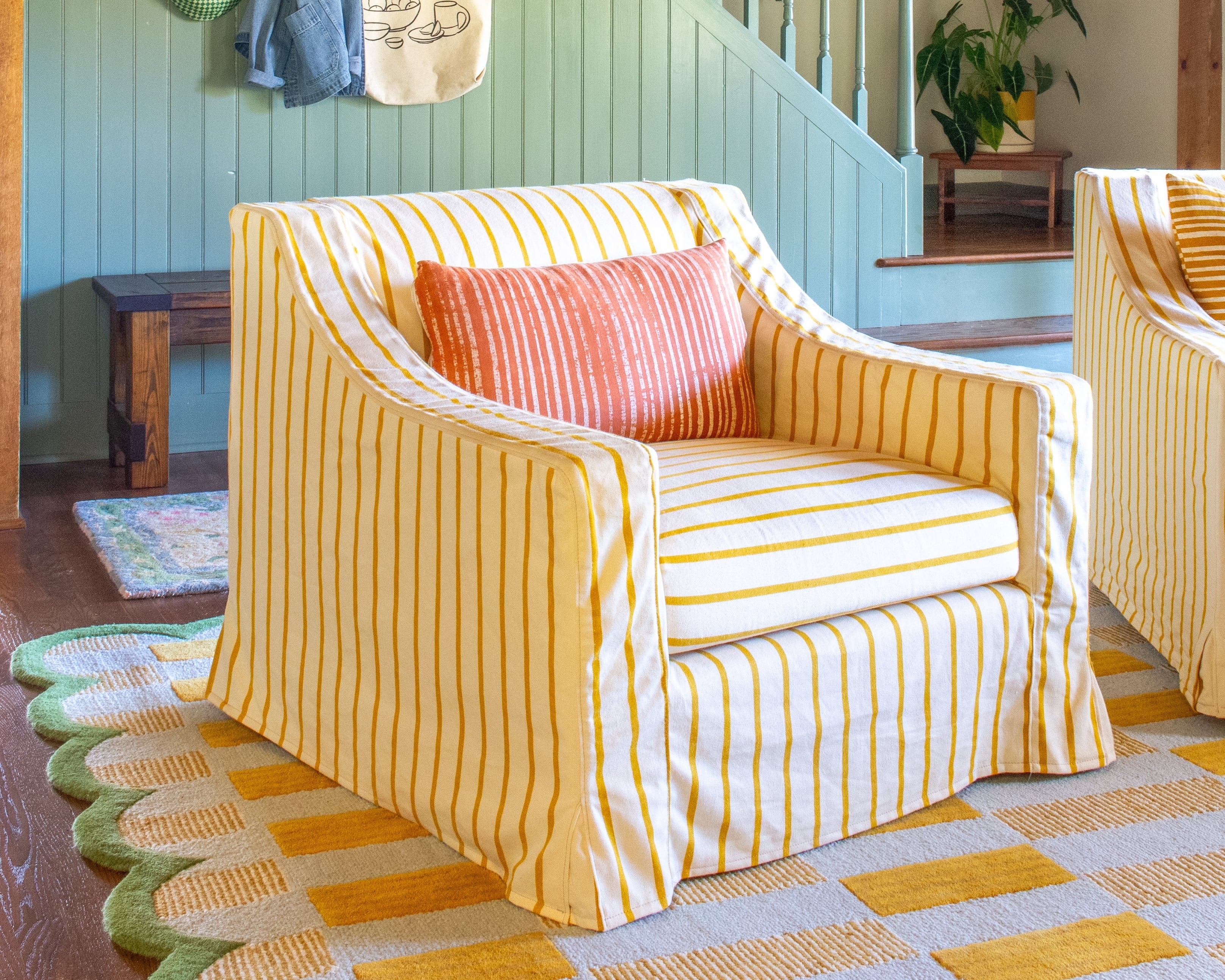 The Evergreen Chair in Recycled Velvet