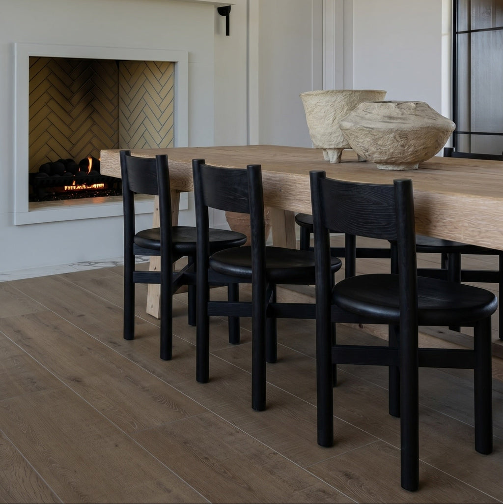 Teddy Wood Dining Chair - Black