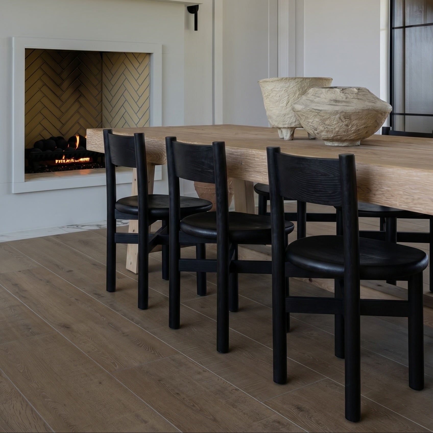 Teddy Wood Dining Chair - Black