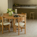 Round Topa Topa Dining Table - Warm Oak